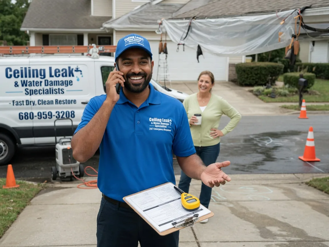 Ceiling Leak Cleanup Ainsworth, IA FAQs